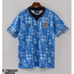 Anglie 1990 Retro Alternativní Dres Krátký Rukáv Anglie 1990 Retro Alternativní Dres Krátký Rukáv